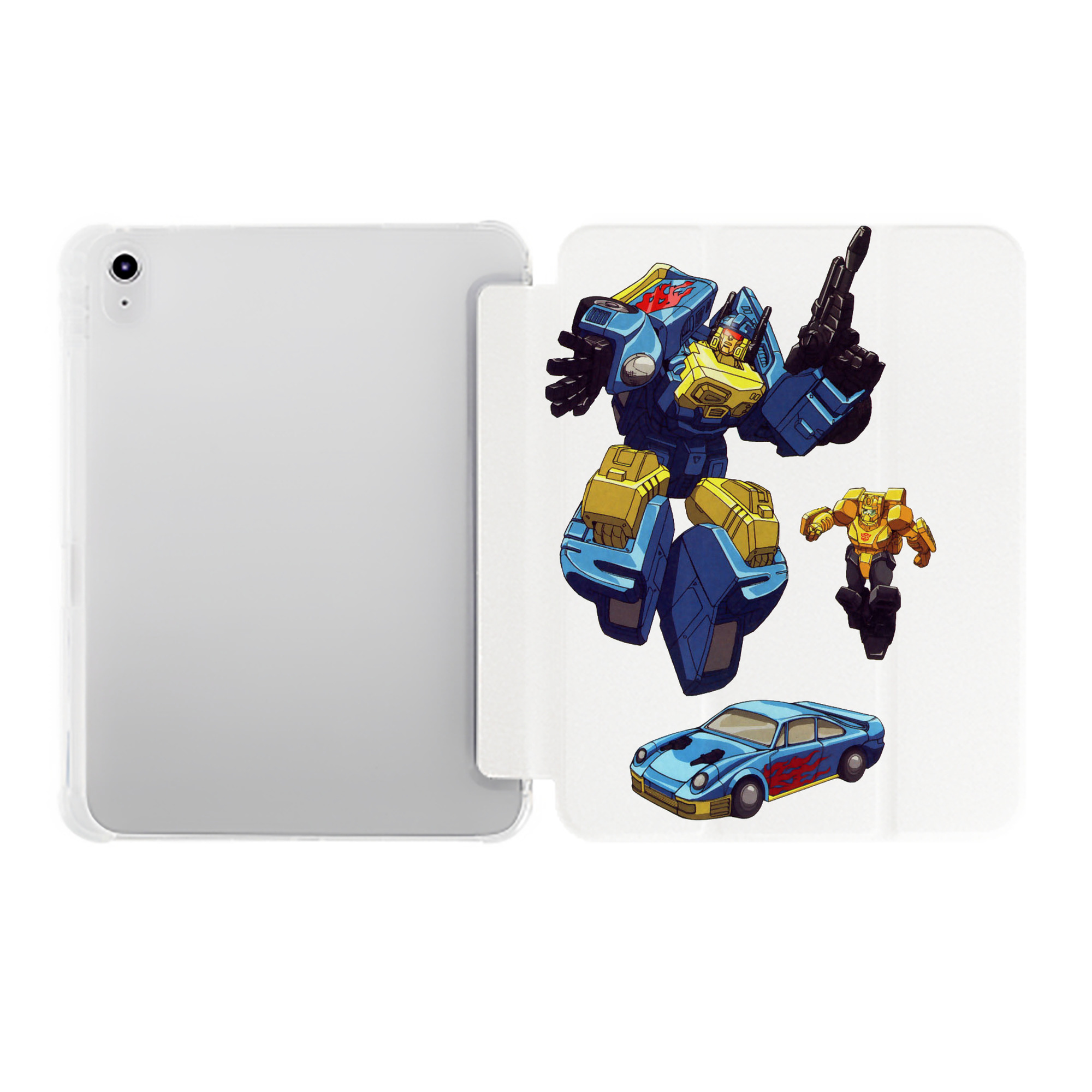 （画像用）  IPad ケース ペン収納付き 三つ折りスタンド PUレザー×シリコン 対応機種9.5/10.5/10.9インチ